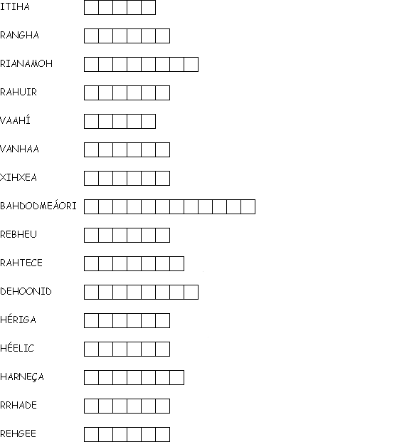 ENIGMA DE PORTUGUES = ORGANIZE AS LETRAS E DESCUBRA