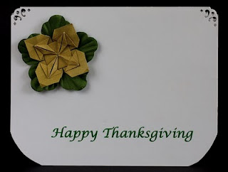 Origami Thanksgiving Cards