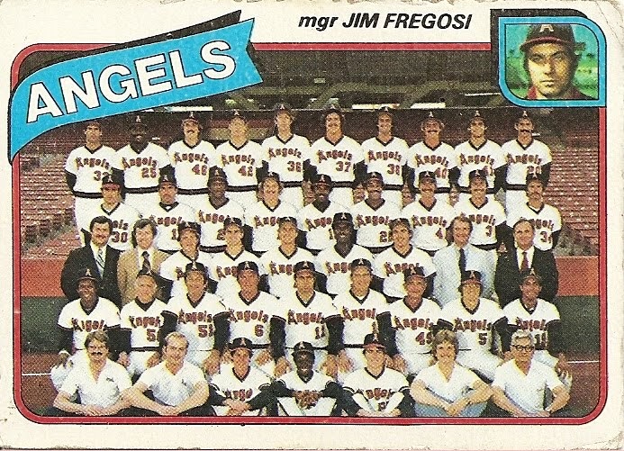 1980 Topps Baseball: #214 Jim Fregosi California Angels Team Card