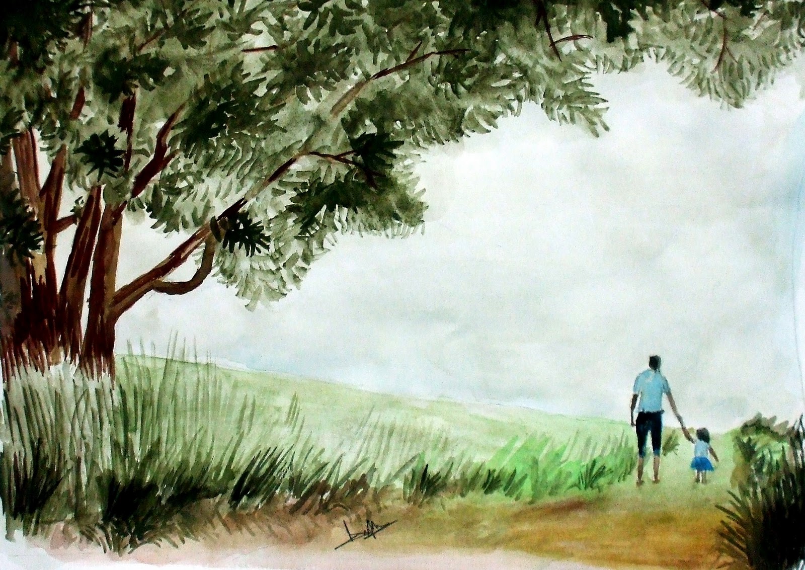 Fine art: Father & Daughter