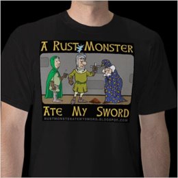 Be One of the Cool Kids:<br>Get Your Very Own Rustacular<br><i>A Rust Monster Ate My Sword</i> Tee!
