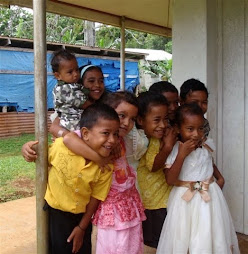 island kids in their Sunday best