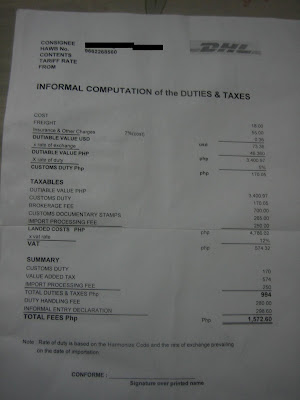 Dhl Shipping Brokerage Fee