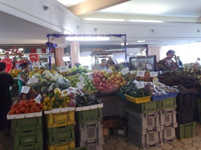 replenishing supplies at the market