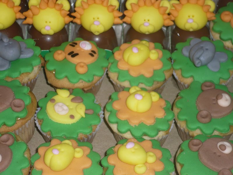 Cupcake Decorado Bichos Safari