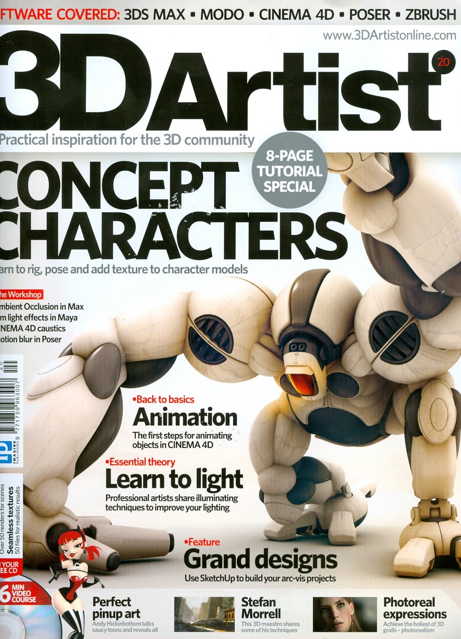 Chris Moffitt Art 3D Artist magazine
