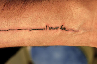L'amour fou or Crazy Love Tattoo