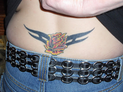 Flower Tattoos  on Tribal Flower Tattoo  Lower Back   Image Credit  S Adam Zuckerman