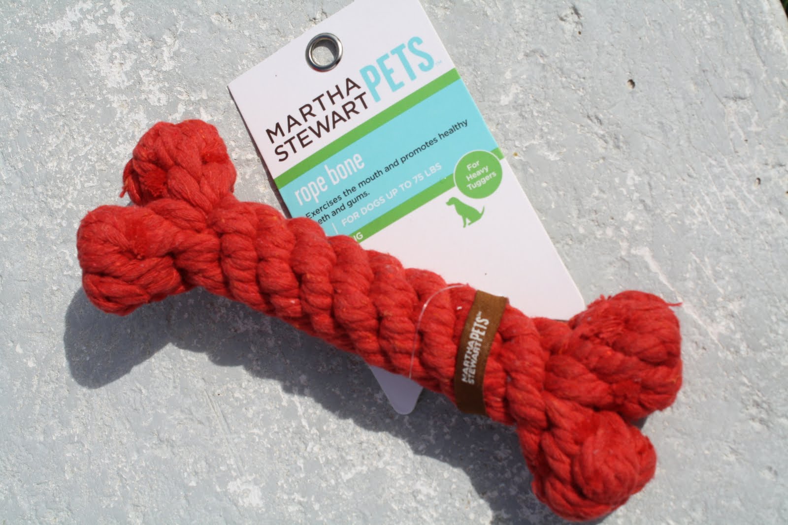 Las Vegas DockDogs Blog DOG TOY REVIEW Martha Stewart Rope Bone Toy
