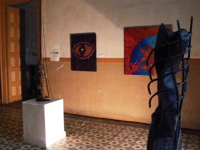 mirar tan solo mirar y dile la verdad2000, acrílico, miguel lescano (lima, perú) libertariaos1994