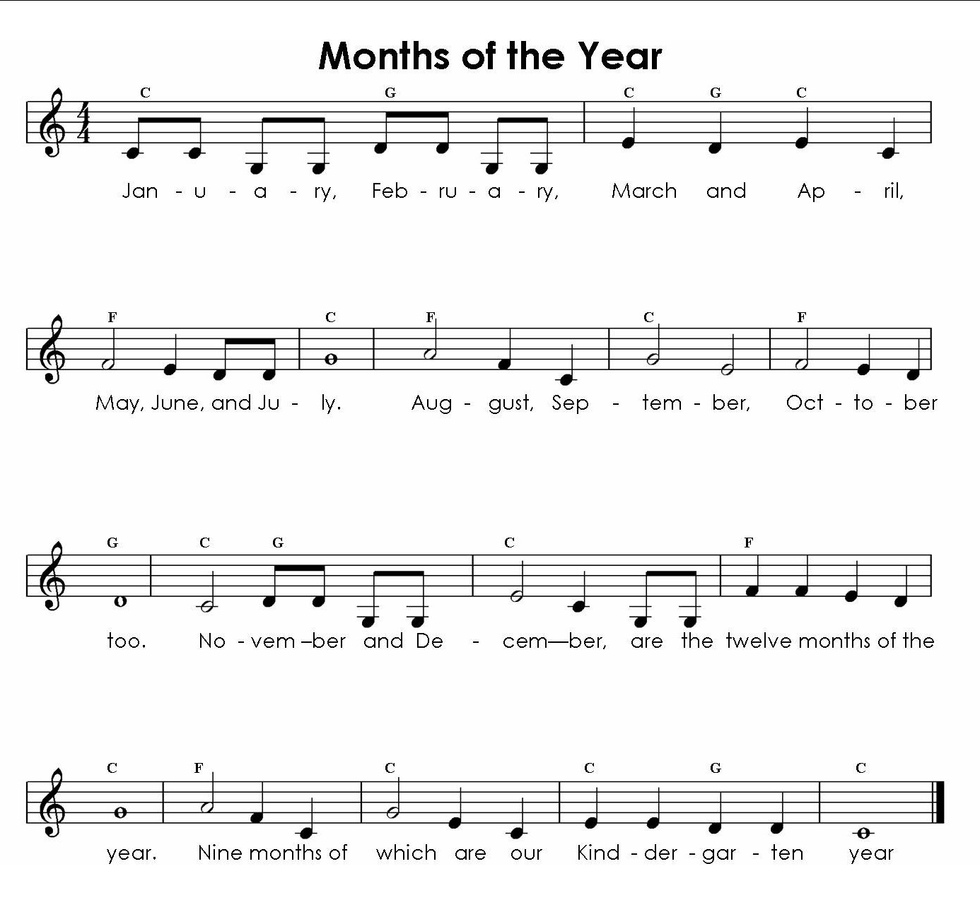 Months of the Year Song - 12 Months of the Year - Kids Songs by