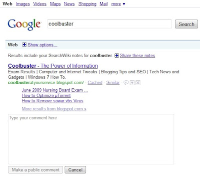 Google Social Search