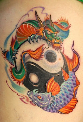 Koi+dragon+tattoo+sleeve