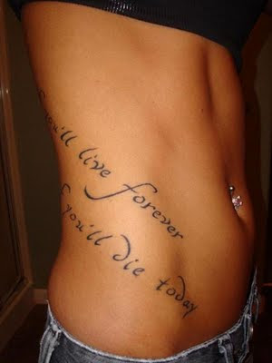 tattoo scriften or tattoo lettering are most popular tattoo designs today, 