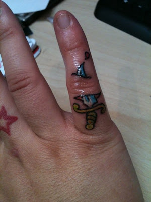 Finger Tattoos For Girl with Small Tattoo Design