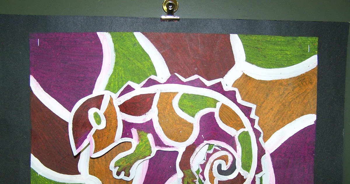 WHAT'S HAPPENING IN THE ART ROOM??: 4th GRADE--Camouflage Lizards