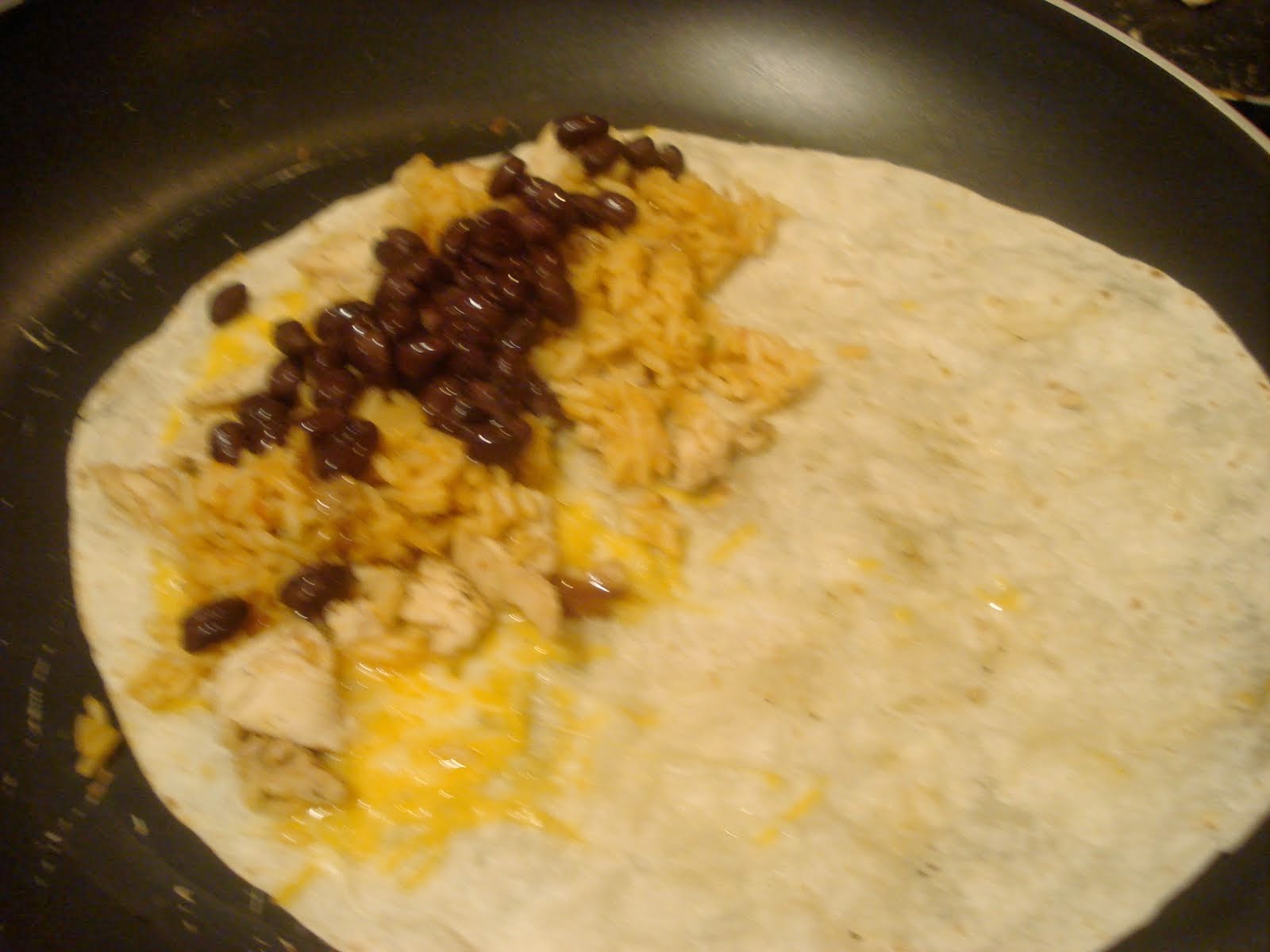 YourVicariousExperience Chicken Quesadillas & Spicy Mexican Rice