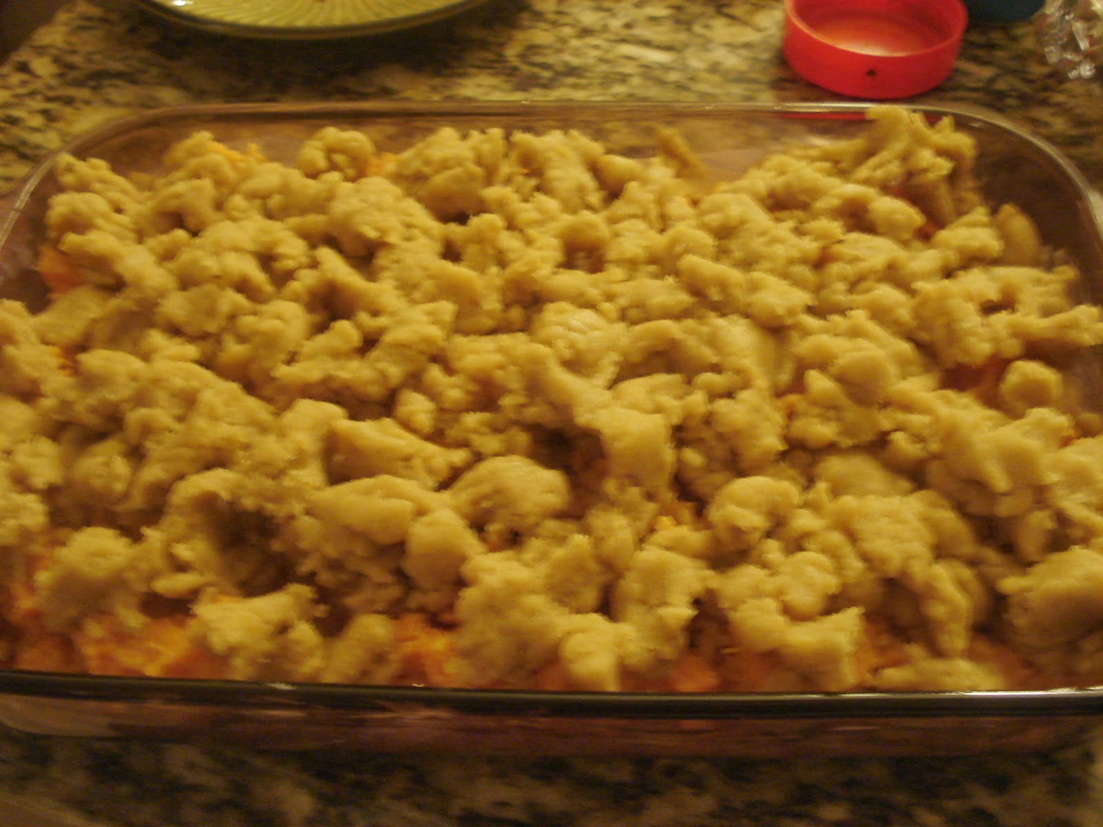 YourVicariousExperience Mashed Sweet Potato with Brown Sugar Crumble