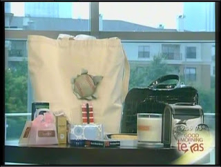 screenshot of Designing-Diva gift bag on Good Morning Texas