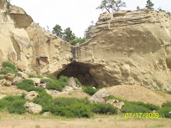 One of the caves at Pictograph Cave Park