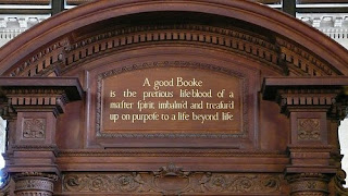 Inscription over a door in the NYPL