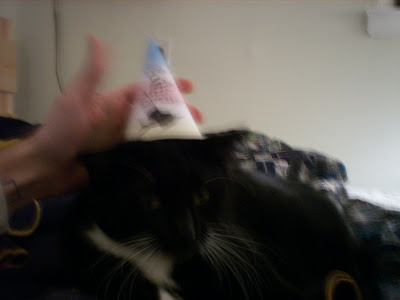 The Colonel in her party hat