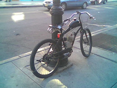 Moped from back