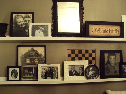 Ashley's Thrifty Living: The Shelves Behind the Couch....