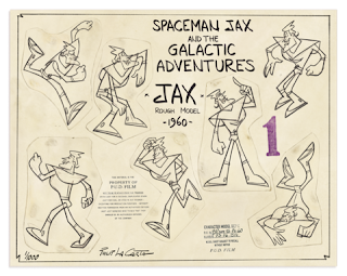 Curio and Co. Curio & Co. www.curioandco.com - Design by Cesare Asaro Luca Fattore - Spaceman Jax model sheet signed by Philip La Carta