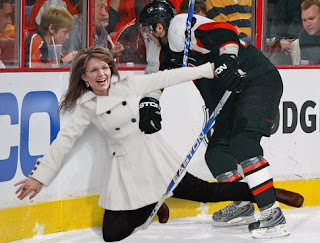Sarah Palin Onion Hockey Check