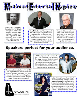 pittsburgh corporate speakers talent network