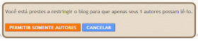 Permissão do blog