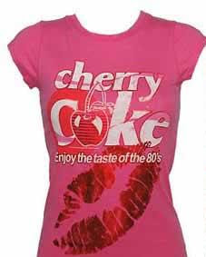 Blusa estampa Beijo e Boca Cherry Coke