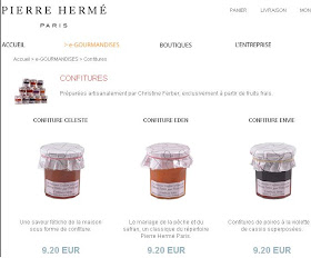 Christine Ferber confiture at Pierre Herme's online store