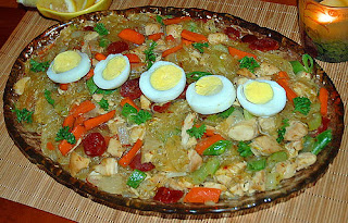 sotanghon with gluten balls