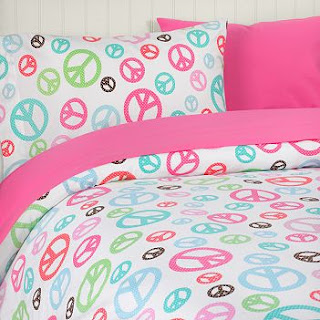 peace signs to the walls,