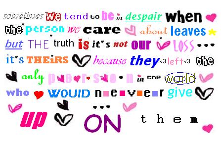 When one quotes family love, that person proves that true affection is pure,