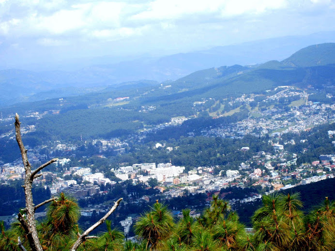 Shillong - an aerial view from its peak