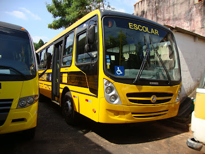 Gerais: Imagens do novo ônibus escolar da Prefeitura de Rib. Bonito com 66 lugares