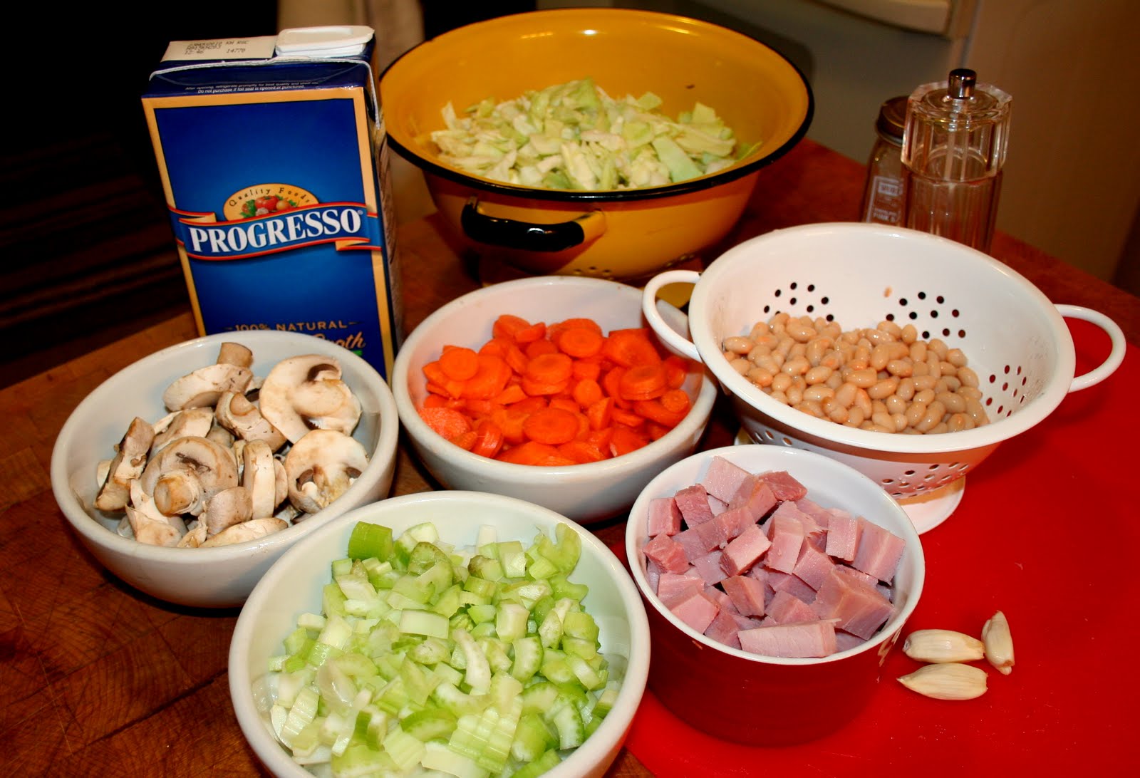 Cheers to Happy Ham and Cabbage Soup...