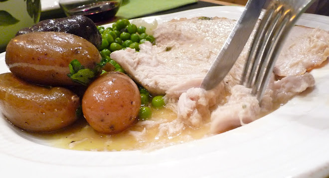 Oven Roasted Herb Butter Turkey Breast, Gemstone Potatoes & Buttery Peas