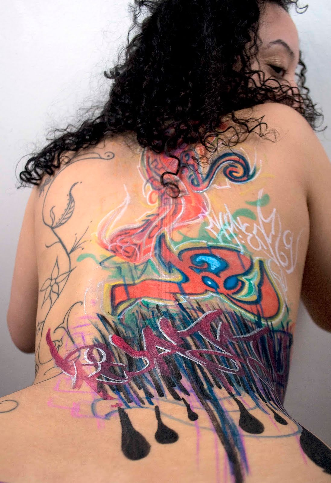 Graffiti Body Painting