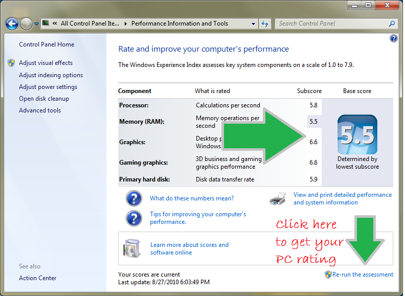 How to find your PC Rating on Windows 7? latest tech tips