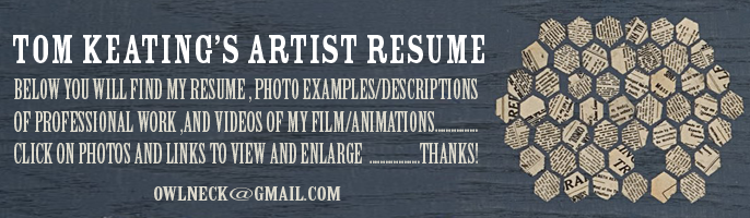 Tom Keating's Artist Resume