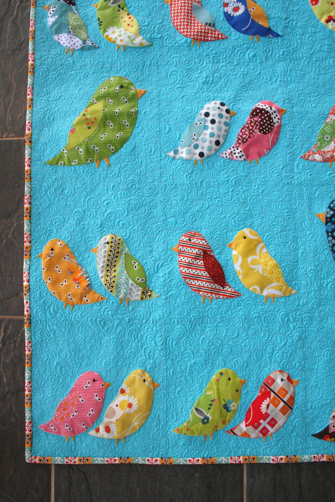 Gone Aussie Quilting Birds of a Feather Quilt Finished