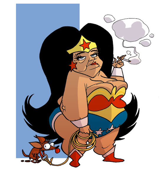 Humour - Quand les surhumains se font vieux Wonder+woman