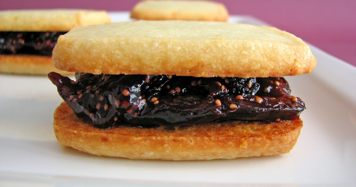 pastry studio Blue Cheese Cookies with Fresh Fig Jam