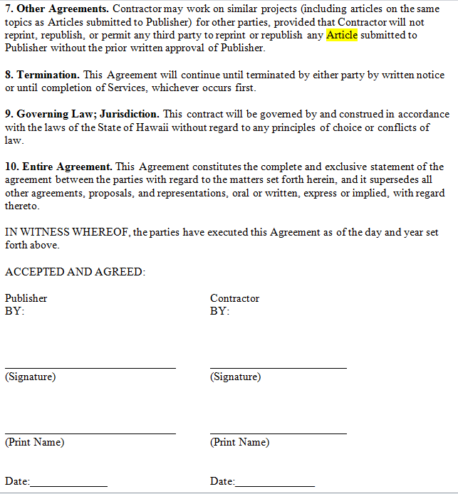 Contract terms essay Contract terms essay