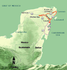 Yucatan Peninsula Map