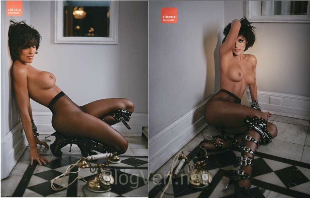 Sexy Full: Sara Corrales gets fully naked for Soho magazine.